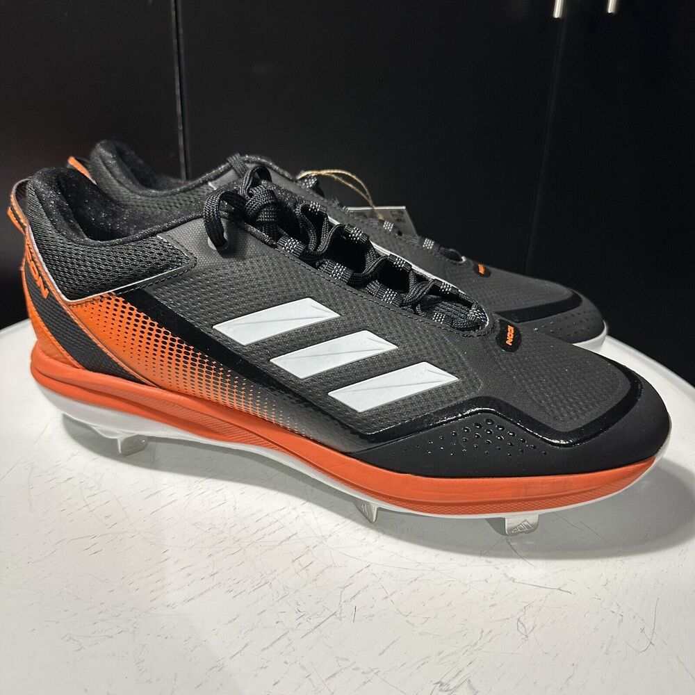 Adidas Icon 7 Baseball Cleats Black Orange Men’s Size 13 S23857 New